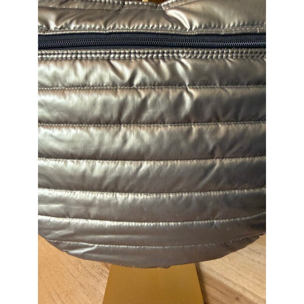 THINK ROYLN "U" Messenger Monterey Pearl Cognac Quilted Puffy Shoulder Bag - Picture 5 of 6